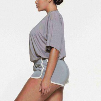 SKIMS TRACK MESH OVERSIZED T-SHIRT SKIMS TRACK MESH OVERSIZED T-SHIRT