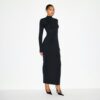 SMOOTH LAYERS TURTLENECK LONG DRESS