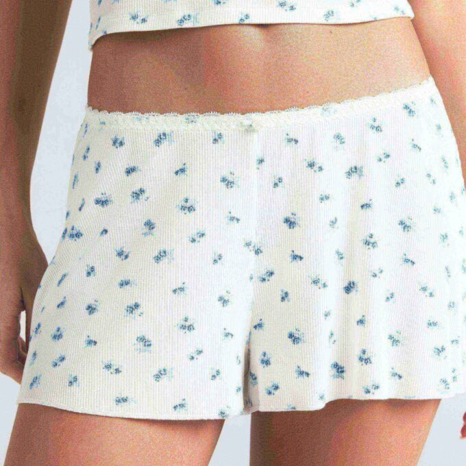 SOFT LOUNGE LACE CAMI AND SHORT SET