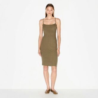 SOFT LOUNGE MIDI SLIP DRESS