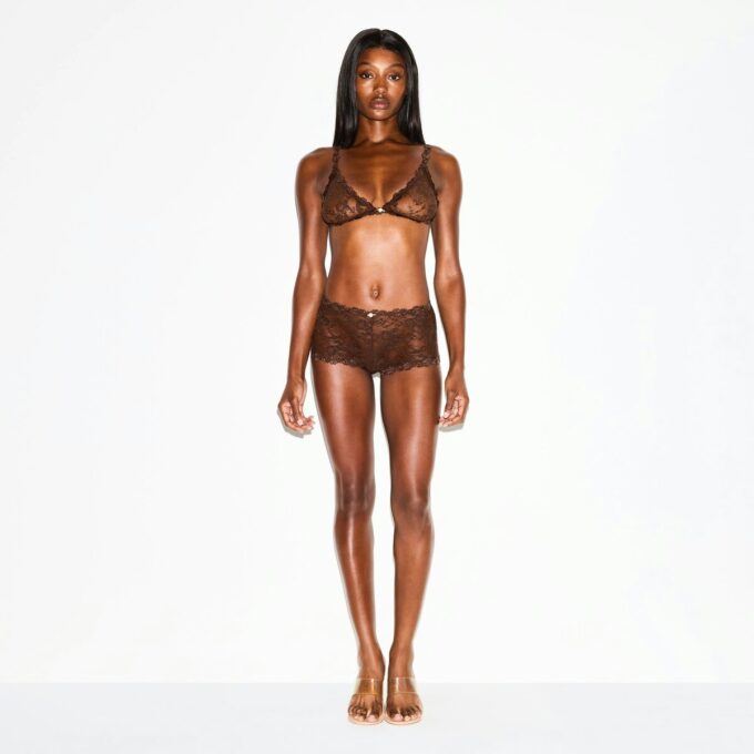 STRETCH LACE BOY SHORT