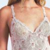 STRETCH LACE SLIP AND THONG SET
