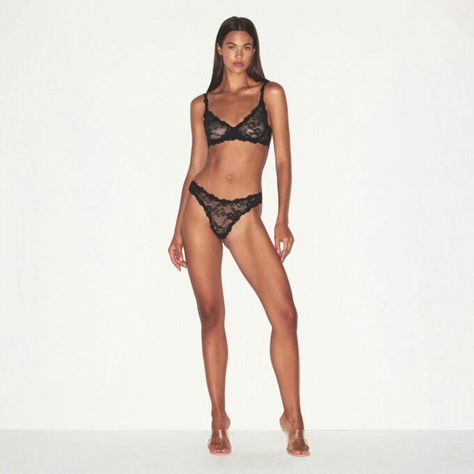 STRETCH LACE UNLINED DEMI BRA