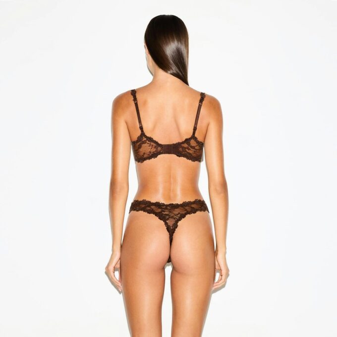 STRETCH LACE UNLINED DEMI BRA