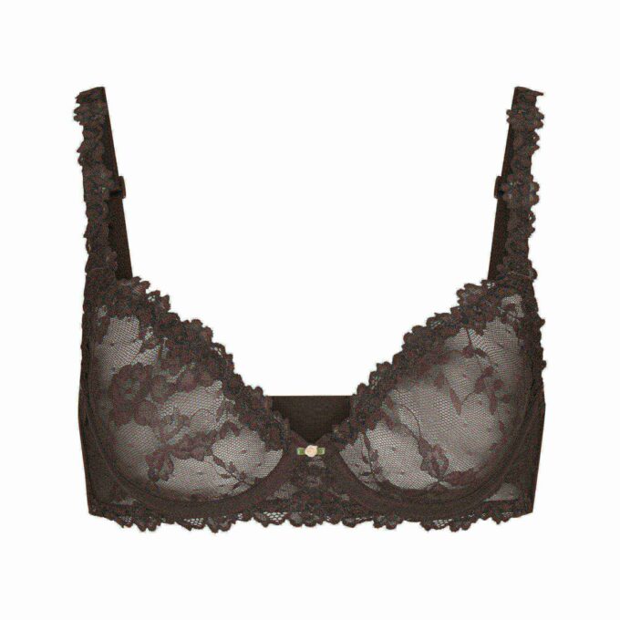 STRETCH LACE UNLINED DEMI BRA