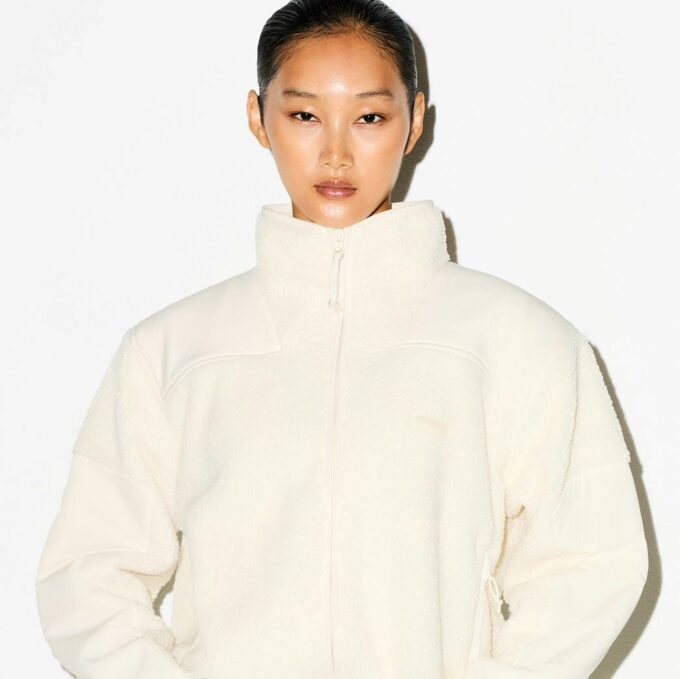 TEDDY BOXY ZIP UP JACKET