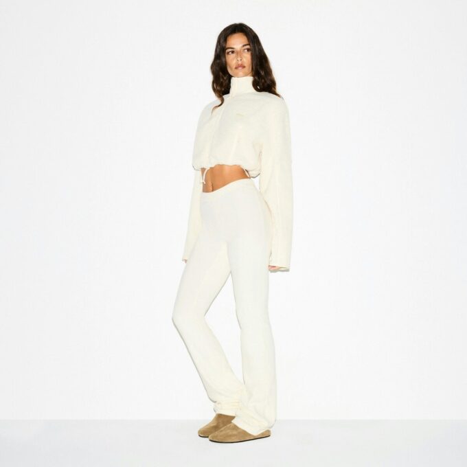 TEDDY FUNNEL NECK CROPPED JACKET
