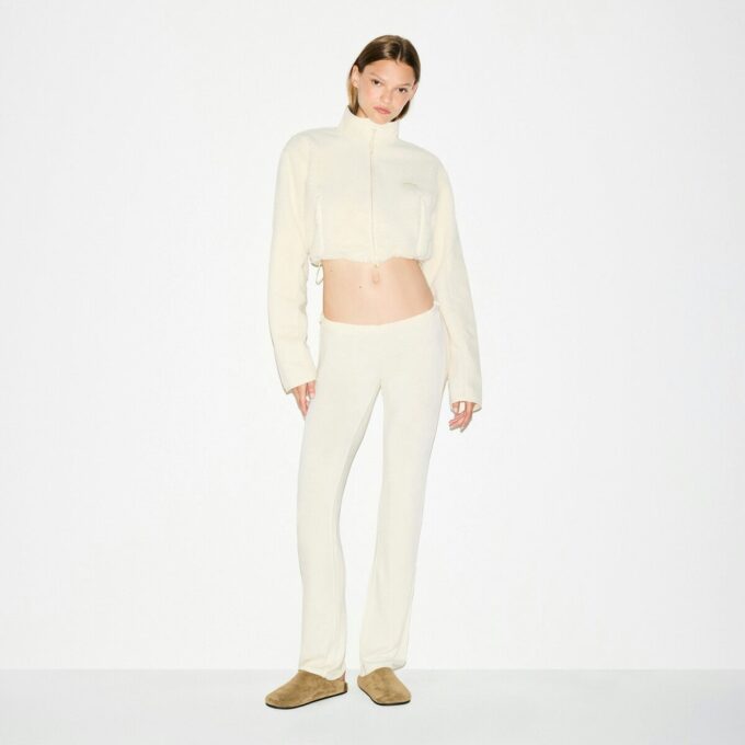 TEDDY FUNNEL NECK CROPPED JACKET