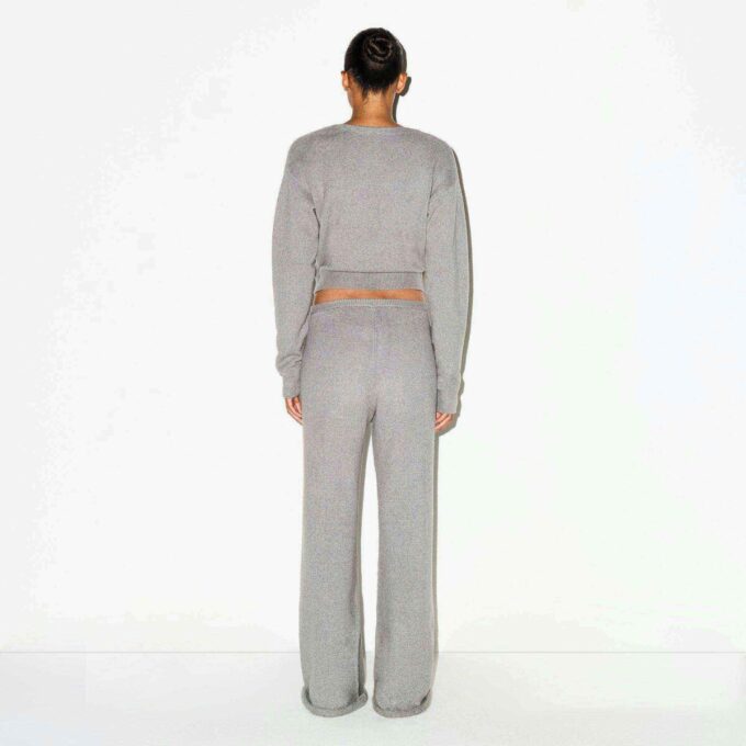 TEXTURED KNIT WRAP SWEATER