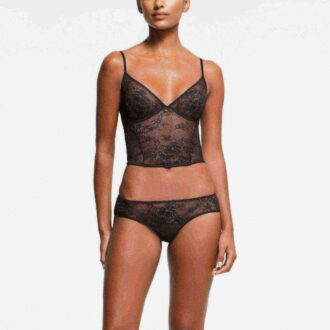 ULTRA FINE LACE PLUNGE CORSET