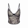 ULTRA FINE LACE PLUNGE CORSET