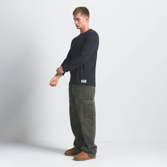 WAFFLE MENS LONG SLEEVE TOP