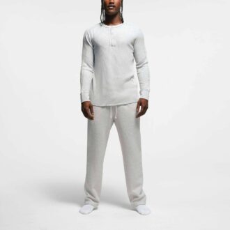 WAFFLE MENS SLIM LONG SLEEVE HENLEY