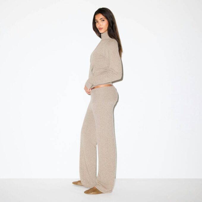 WOOL CASHMERE FOLDOVER PANT