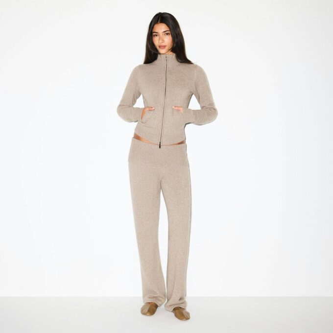 WOOL CASHMERE FOLDOVER PANT