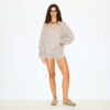 WOOL CASHMERE OVERSIZED V NECK SWEATER