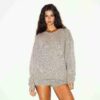 WOOL CASHMERE OVERSIZED V NECK SWEATER