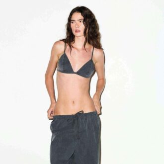 WOVEN LOUNGE TRIANGLE BRALETTE